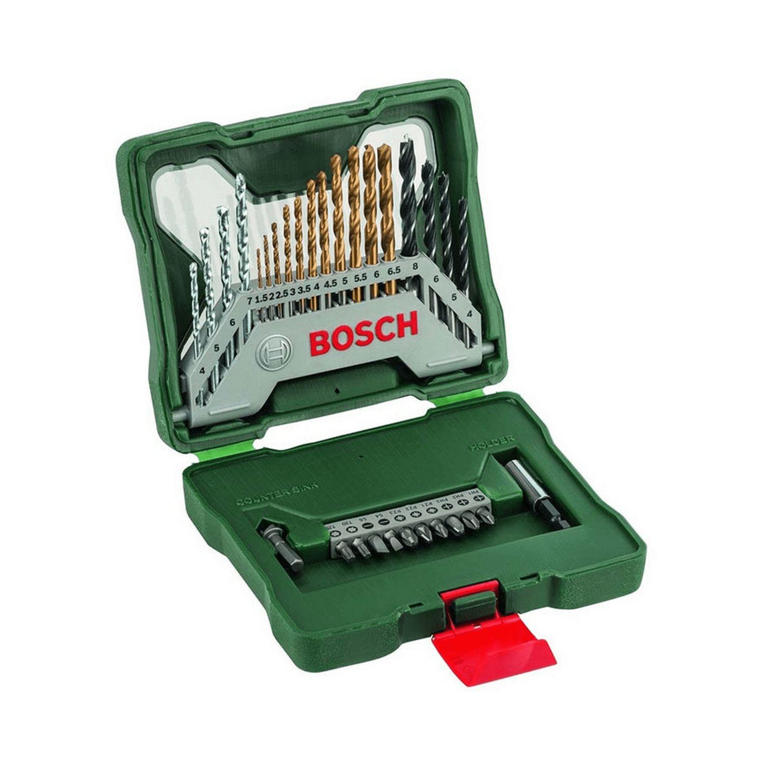 Комплект накрайници със свредла Bosch X-Line - 30 части