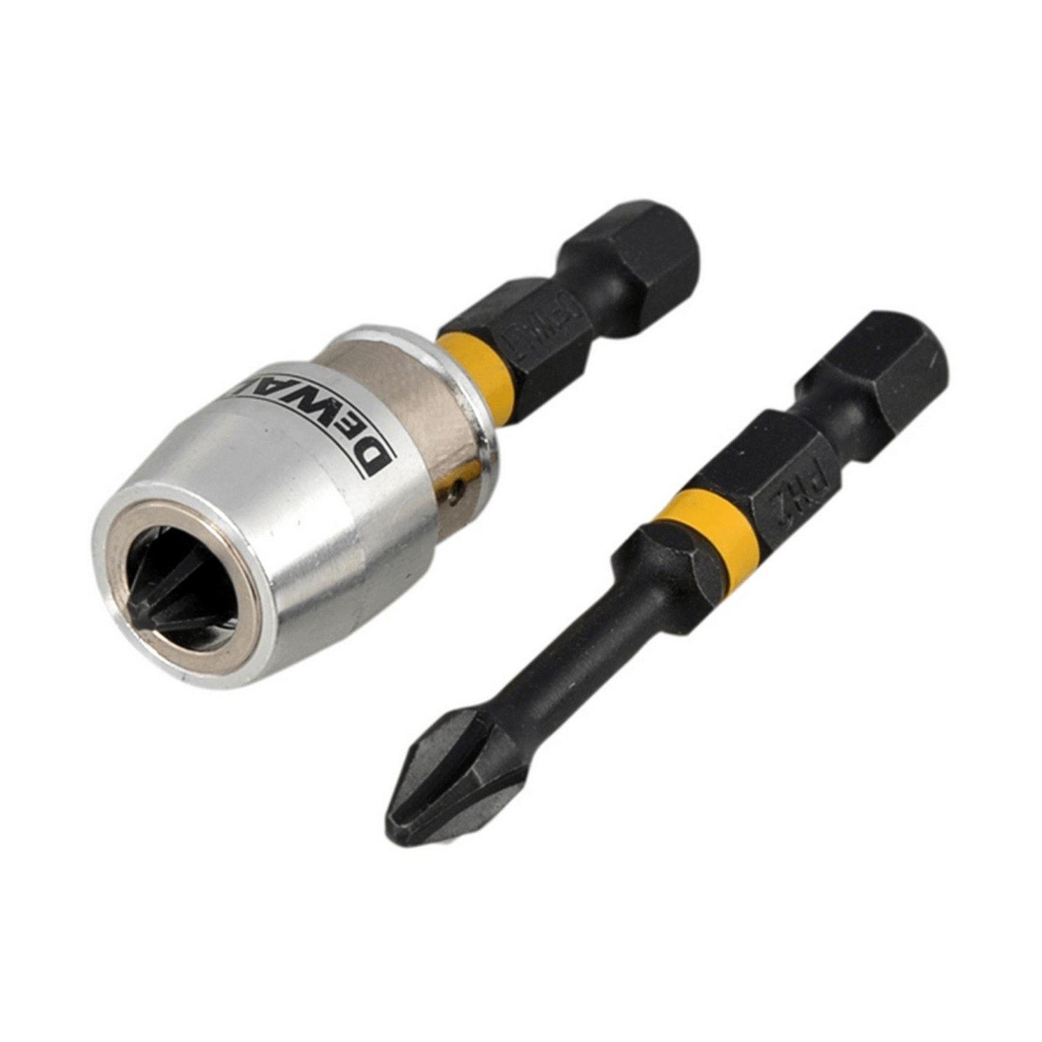 Държач за накрайници и битове с ограничител DeWALT DT70536T - 1/4 inch, PH 2, 2 бр.