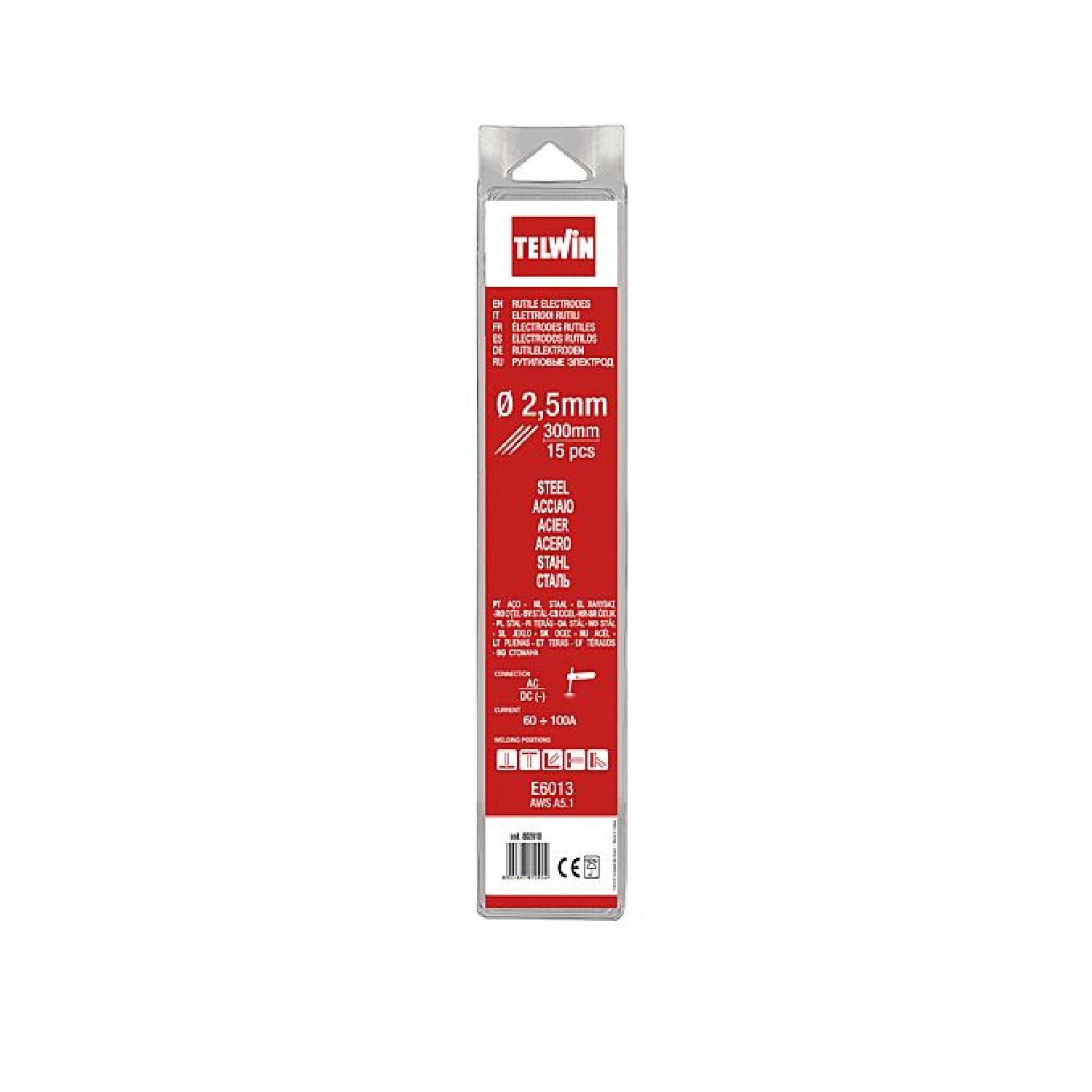 Рутилови ектроди Telwin - 2.5 mm, 15 бр.