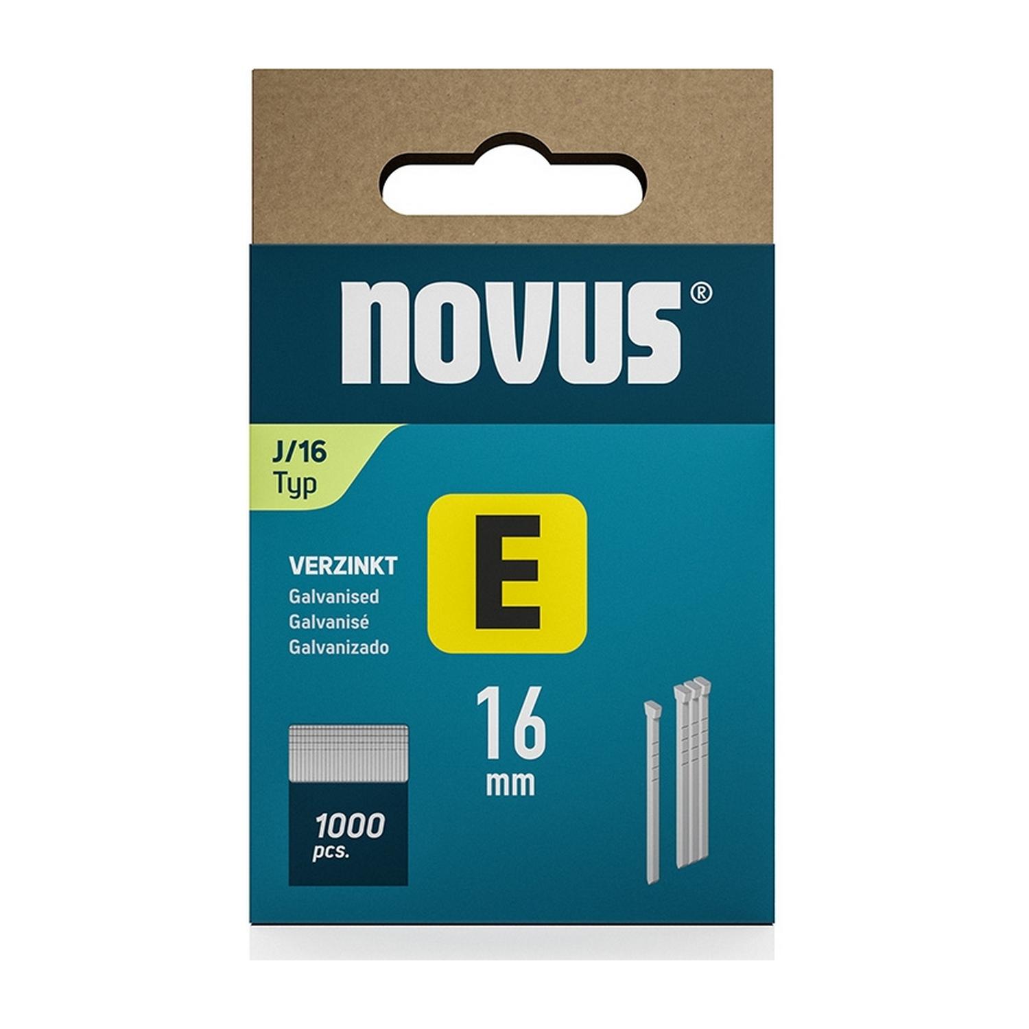 Пирони за такер Novus, 044-0089 - Type J, 1.2x16 mm, 1000 бр.