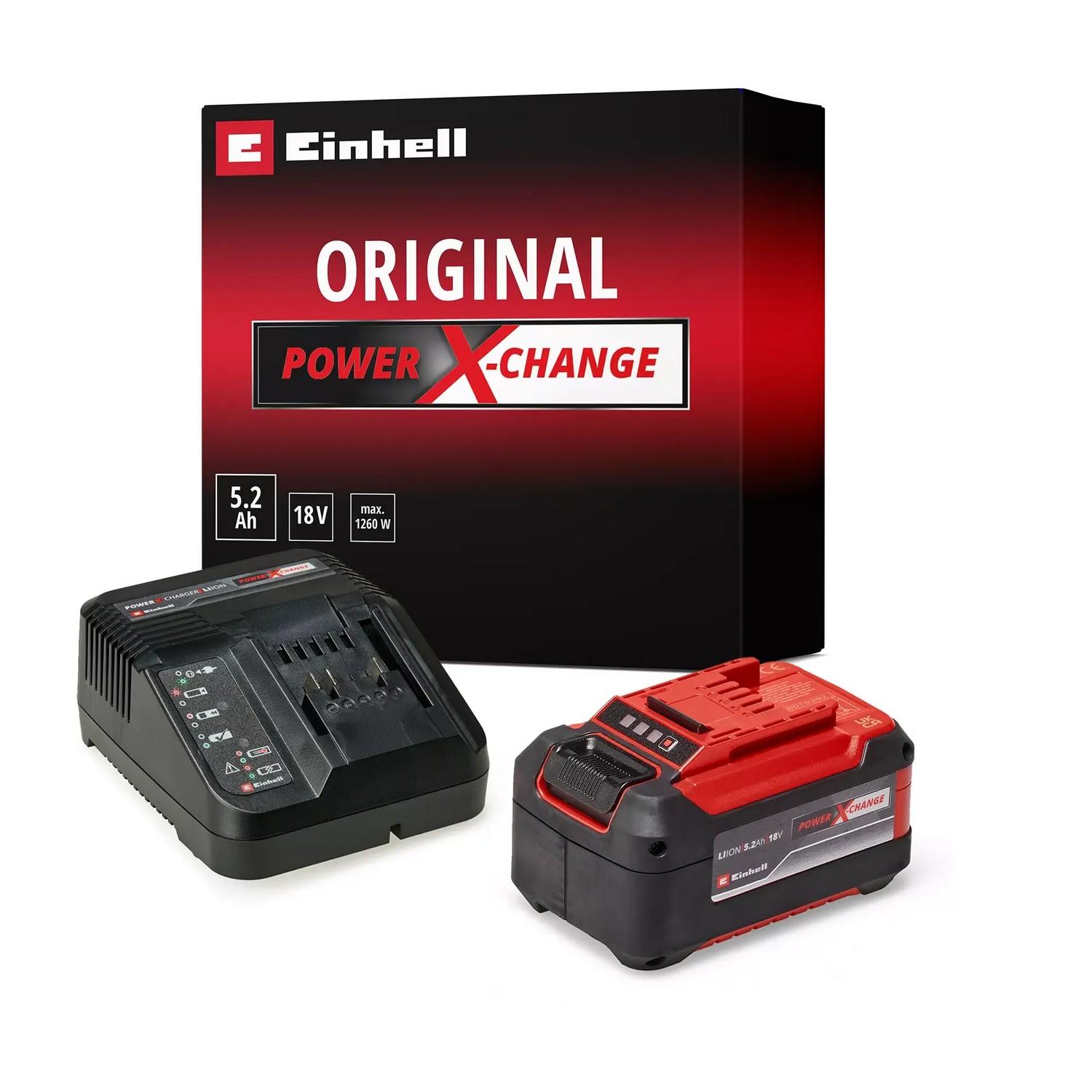 Комплект батерия и зарядно Einhell 5,2 Ah PXC Starter-Kit – 18 V, 5,2 Ah