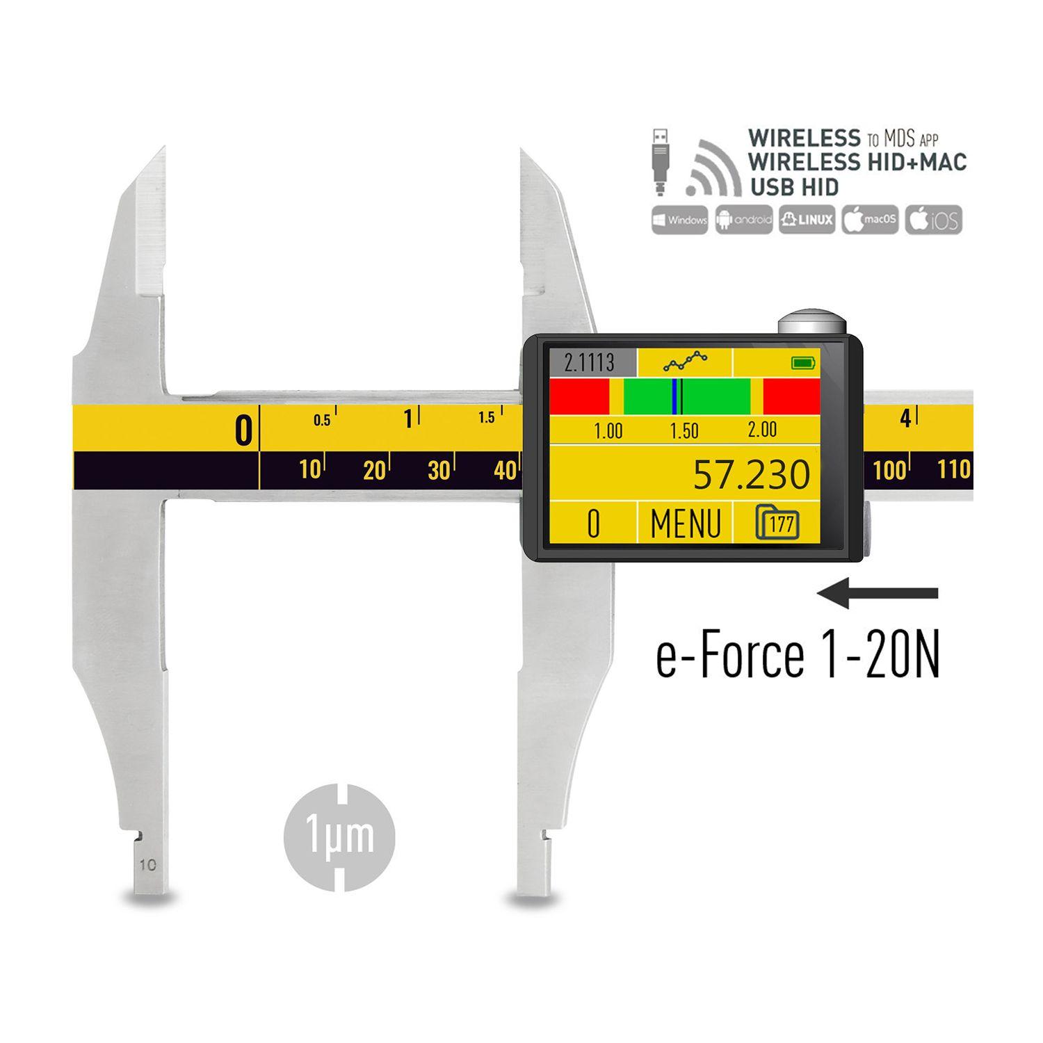 Дигитален шублер Microtech DataMet eForce – 300 мм, 0,001 мм
