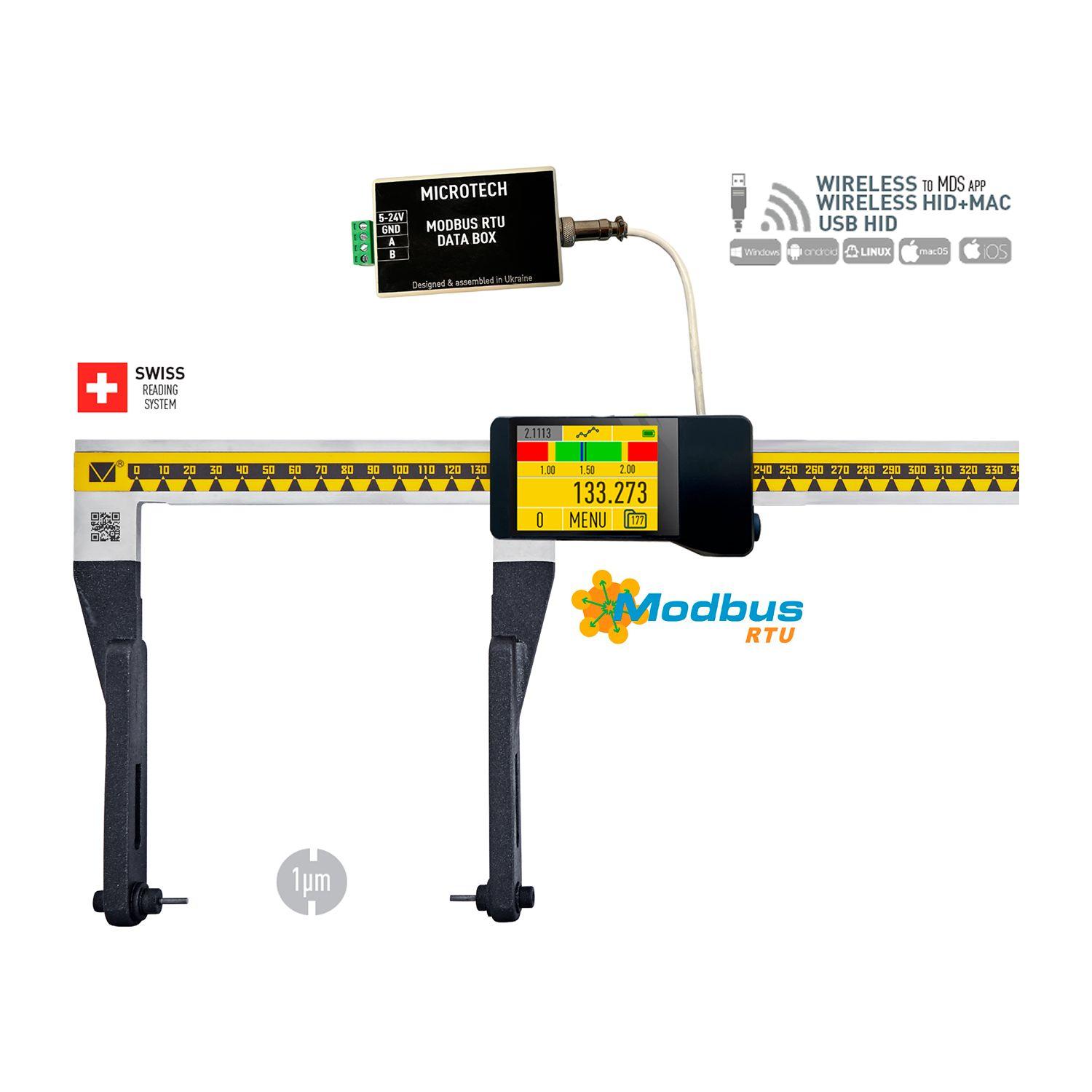 Дигитален шублер Microtech MODBUS MICRON Point – 300 мм, 90 мм
