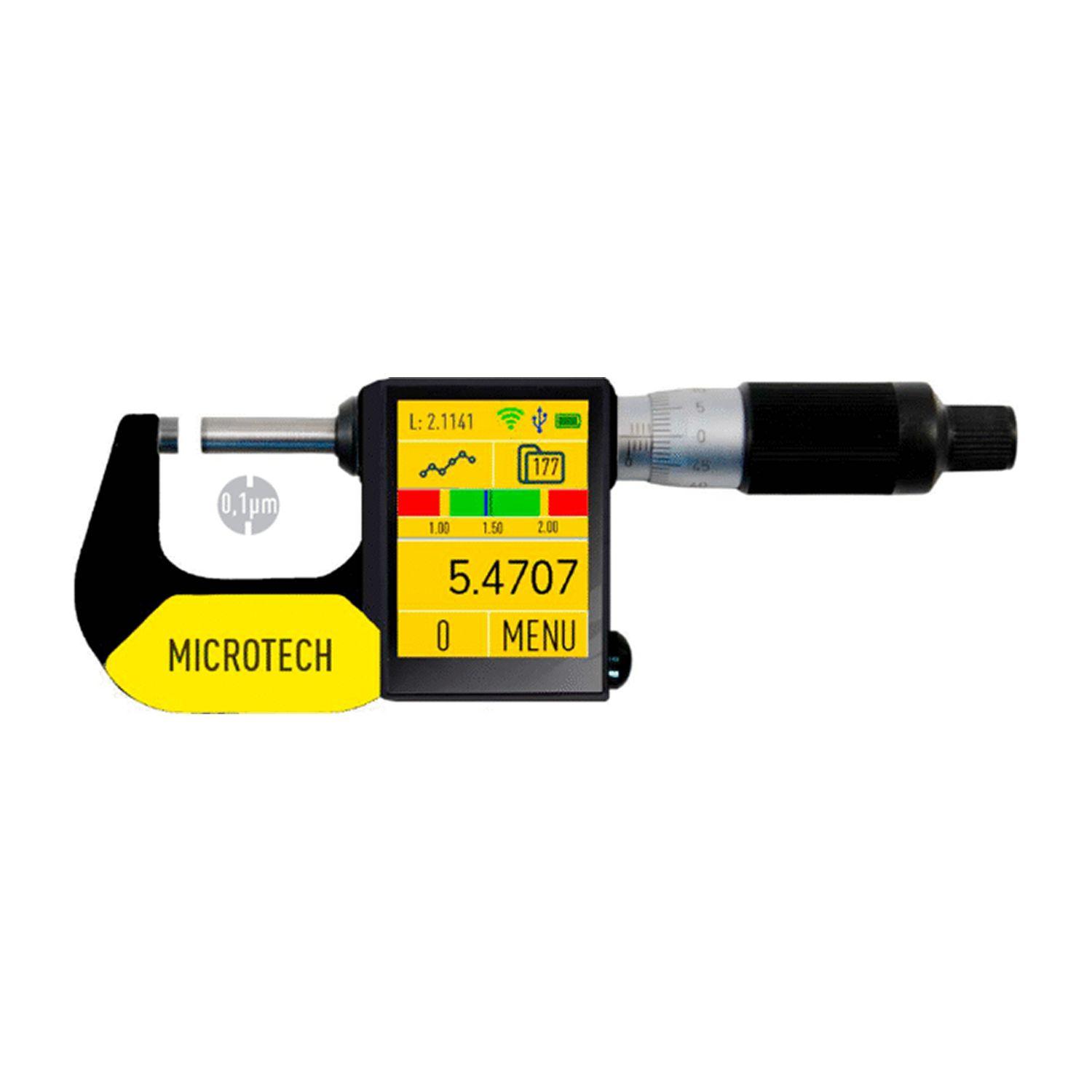 Дигитален микрометър Microtech DataMet 0-25 мм, 0,0001 мм, ±1,0 μm