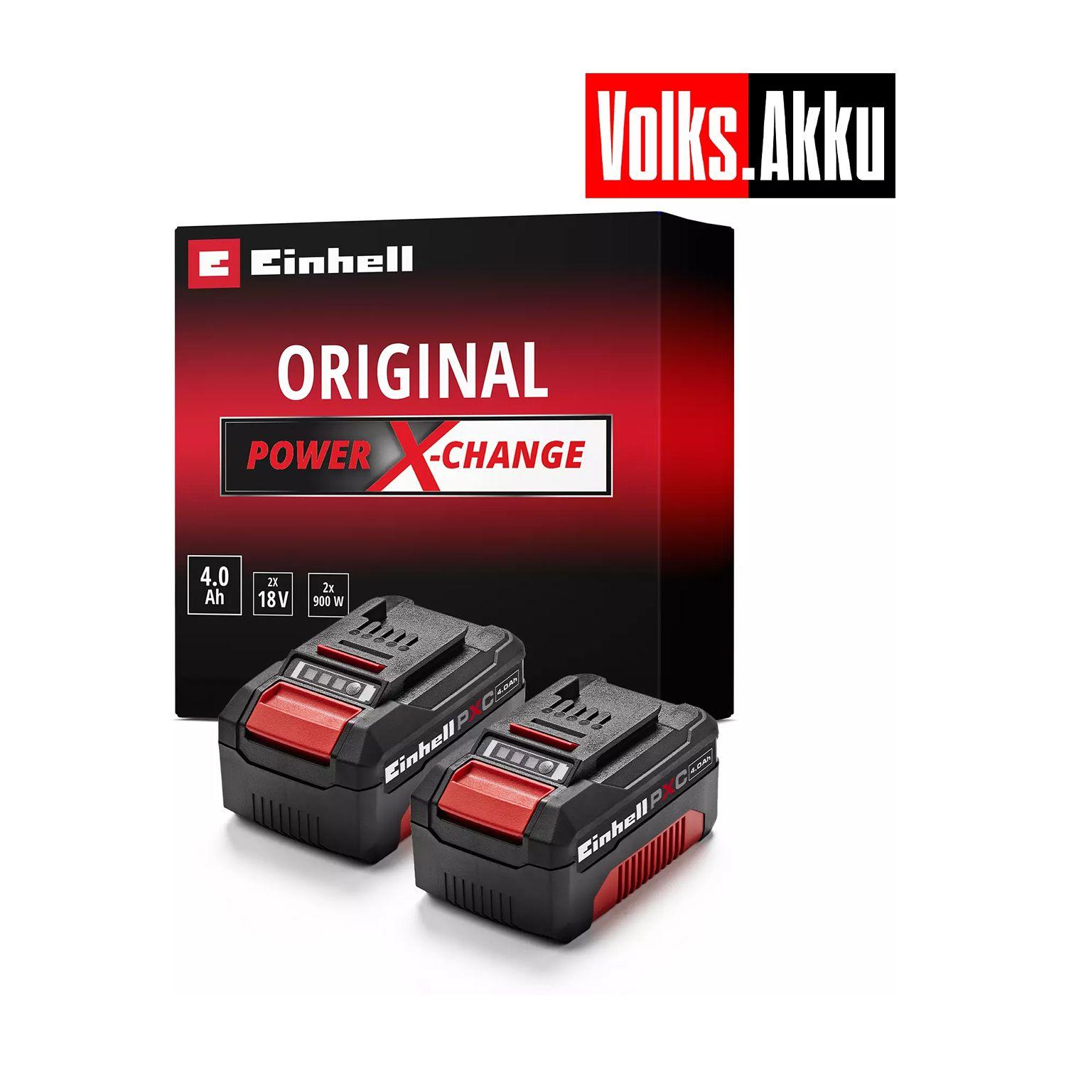 Комплект акумулаторна батерия Einhell PXC-Twinpack CB C1 – 2×18 V, 4,0 Ah