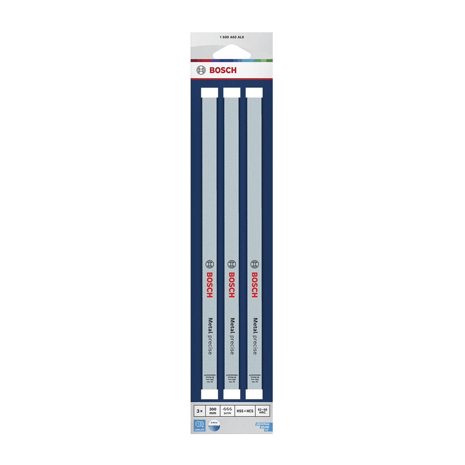Листове за ръчна ножовка Bosch 1600A03A7Z, 300 мм, 32 TPI, 3 бр.