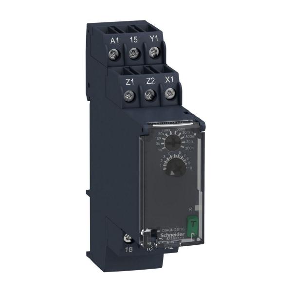 Реле за време при изключване на захранването Schneider RE22R1MAMR, 0.05s-300h 24V DC 24-240V AC 2CO 8A
