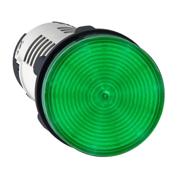 Зелена LED сигнална лампа Schneider XB7EV03MP, 230V