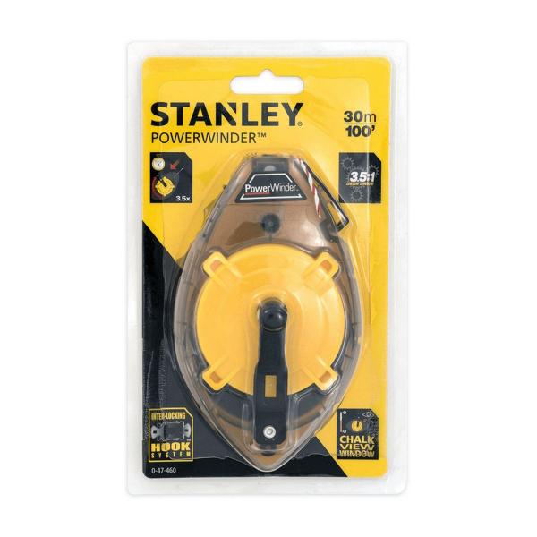 Зидарска алуминиева чертилка корпус ABS, удароустойчив Stanley - 30 м 