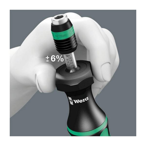 Динамометрична отвертка с държач за битове Wera Kraftform Series 7400 - 1/4 inch, 0.90 - 1.50 Nm