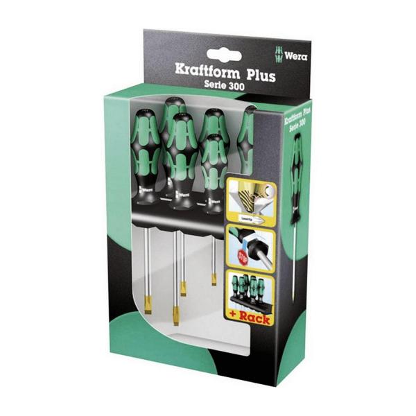 Комплект отвертки Wera Kraftform Plus 334/6 - SB/PH, 6 бр.