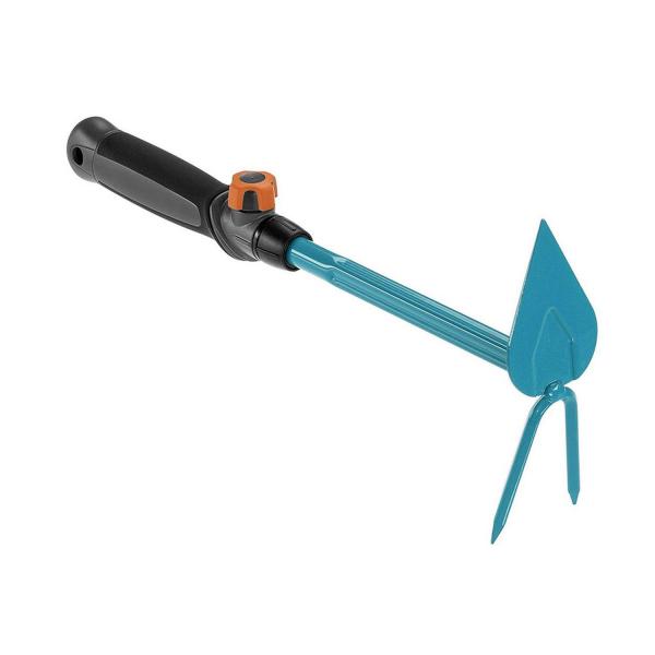 Щанцована мотика с къса дръжка и сърцевидно острие Gardena - 6 cm, 2 зъба,