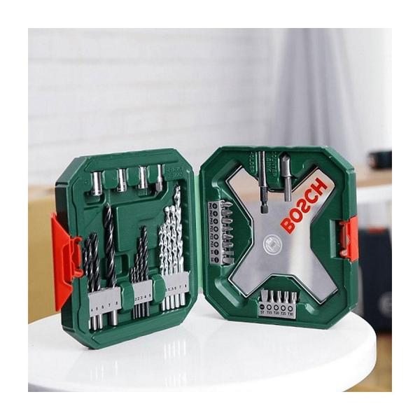 Комплект накрайници със свредла Bosch X-Line, 2607010608 - 34 части