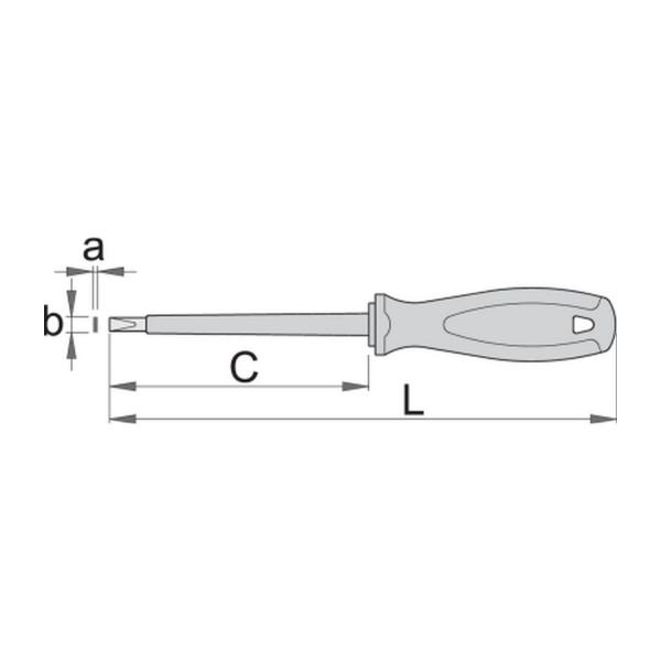 Плоска отвертка Unior 603 VDE TBI - 1000 V, 3.5х100 mm
