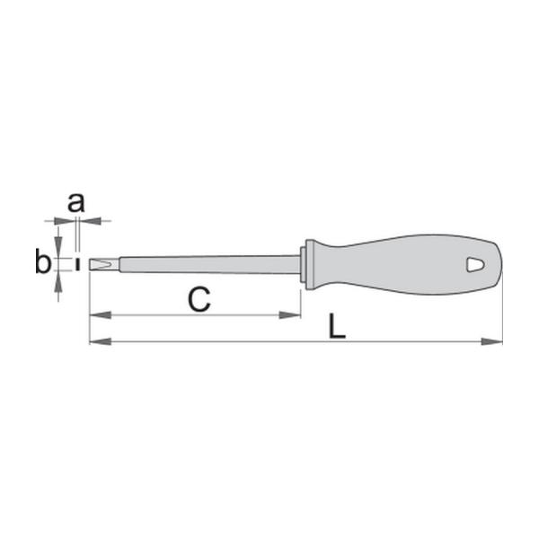 Плоска отвертка Unior 603 VDE - 1000 V, 4х100 mm