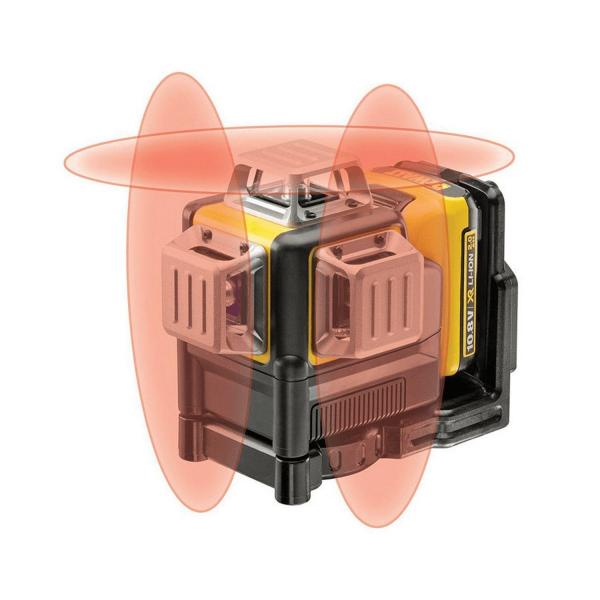 Линеен лазерен нивелир DeWALT DCE089D1R - 3 лъча, 30 m, 0.3 mm/m