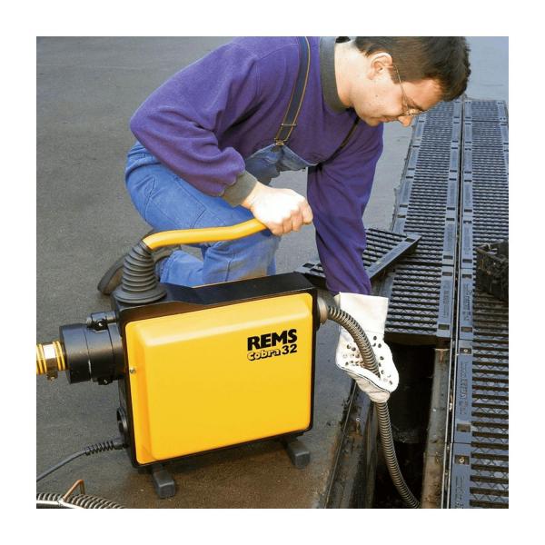 Машина за почистване на тръби и канали Rems Cobra 32 - ф 22/32 mm, 4.5 m, 740 rpm