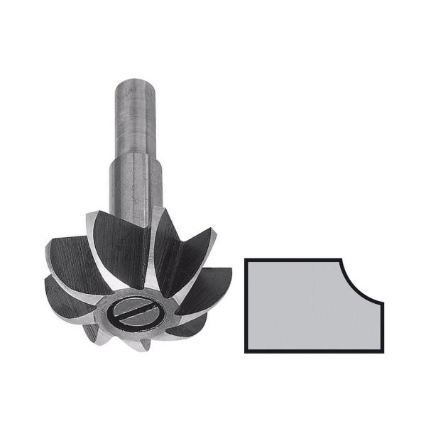 Фрезер за дърво профилен за вдлъбнат профил без лагер Wolfcraft - ф 35х11 mm, ф 8 mm 