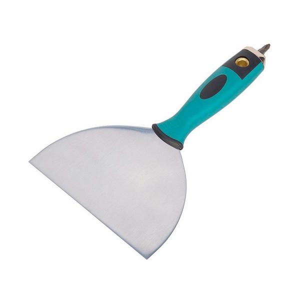 Универсална шпакла INOX с пластмасова дръжка Wolfcraft - 150 mm 