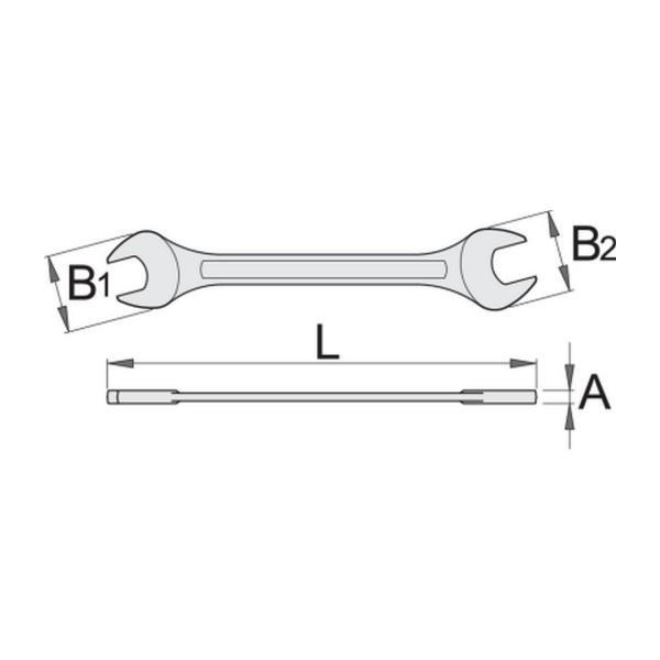 Гаечен ключ Unior 110/1 - 10x13 mm