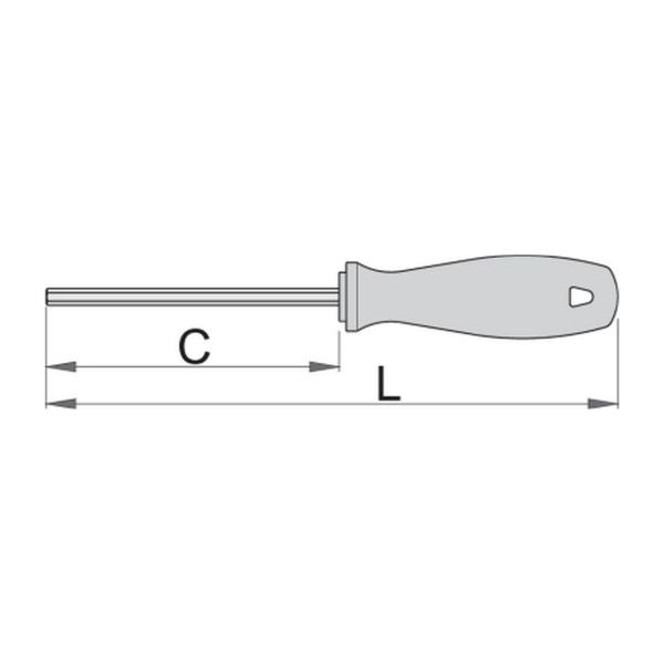 Отвертка шестограм Unior 620/1 CR - 2x60 mm
