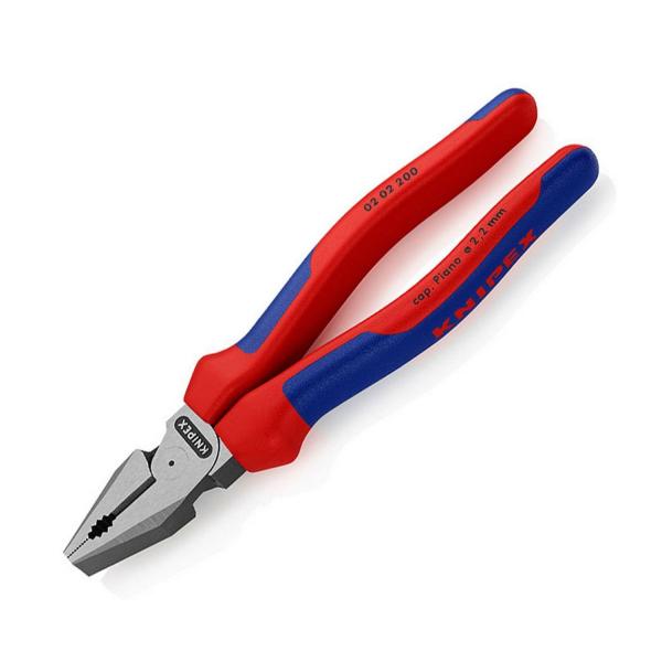 Усилени комбинирани клещи с изолация Knipex 0202 200 - 200 mm, ф 2.8 mm