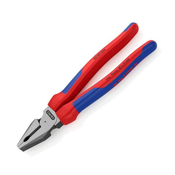 Усилени комбинирани клещи с изолация Knipex 0202 225 - 225 mm, ф 3 mm