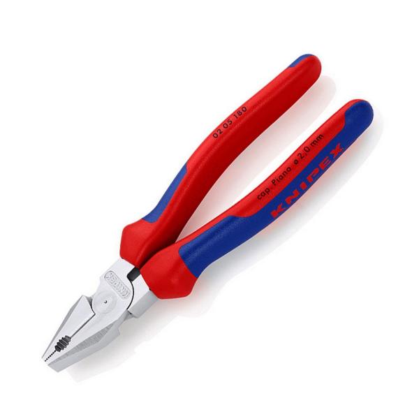 Усилени комбинирани клещи с изолация Knipex 0205 200 - 200 mm, ф 2.8 mm