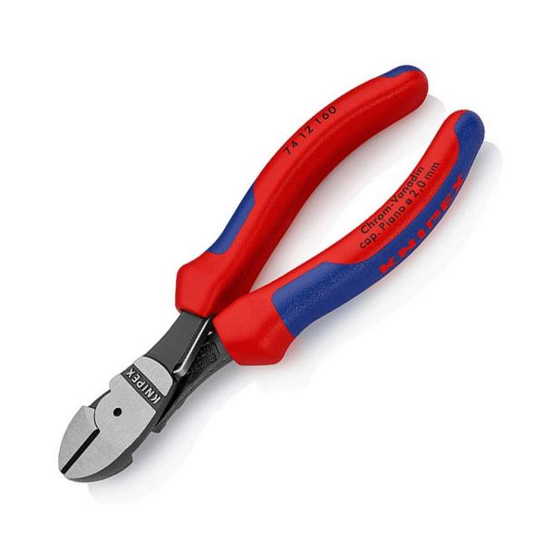 Усилени клещи резачки с изолация Knipex 74 12 160 - 160 mm, ф 3.4 mm