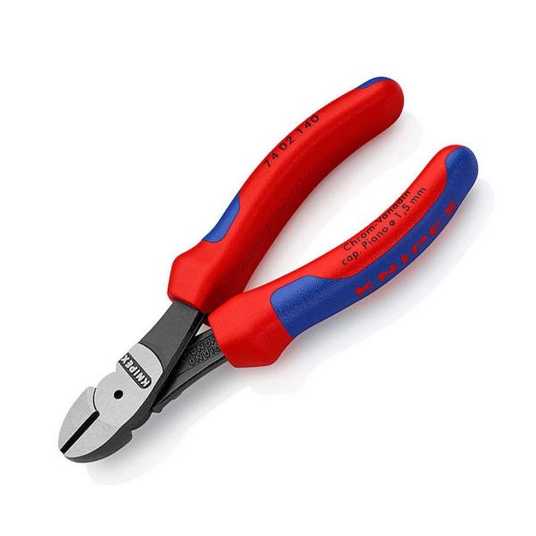 Усилени клещи резачки с изолация Knipex 7402 140 - 140 mm, ф 3.1 mm