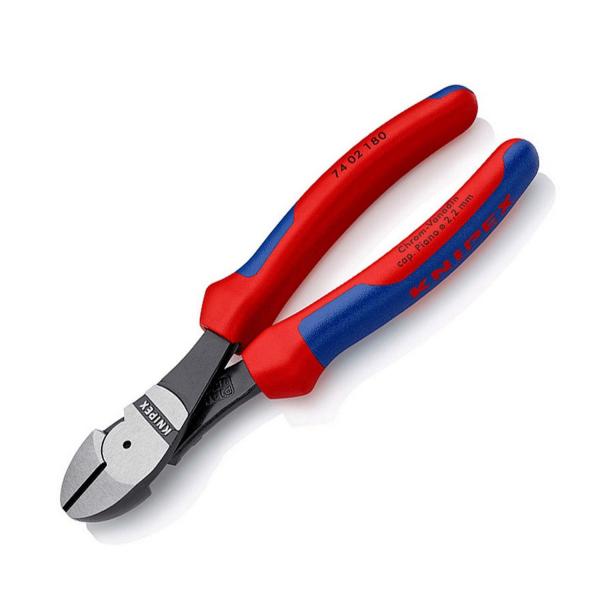 Усилени клещи резачки с изолация Knipex 7402 180 - 180 mm, ф 3.8 mm