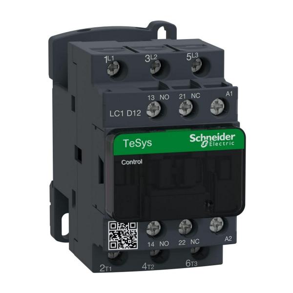 Контактор Schneider TeSys D, 3P, 3NO, 12A, 1NO+1NC, 24V AC