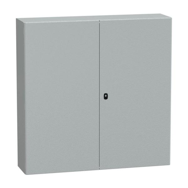 Метално табло за стенен монтаж без монтажна плоча с 2 врати Schneider S3D, NSYS3D121230D, IP66, 1200x1200x300 mm
