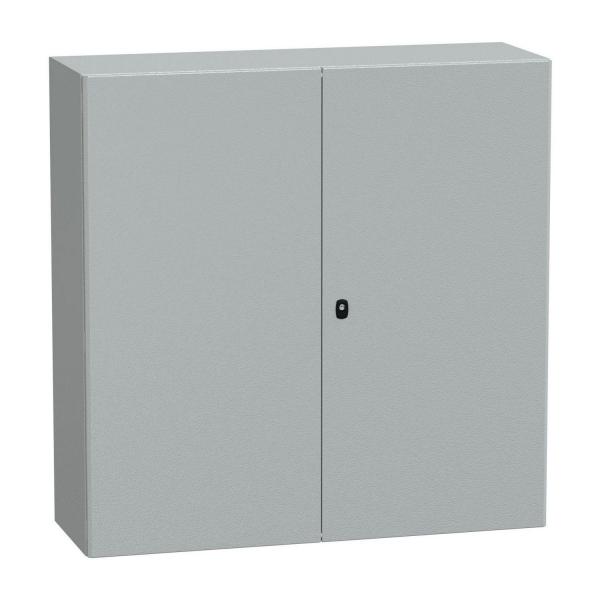 Метално табло за стенен монтаж без монтажна плоча с 2 врати Schneider S3D, NSYS3D121240D, IP66, 1200x1200x400 mm