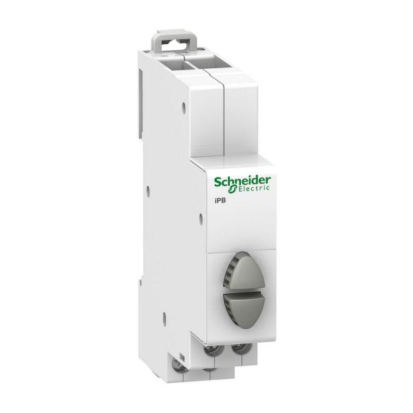 Двоен сив бутон Schneider Acti 9 iPB, 2NO
