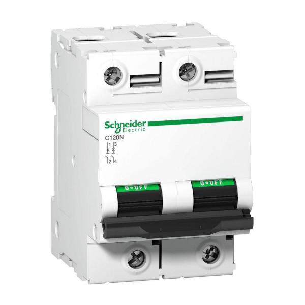 Автоматичен прекъсвач Schneider Acti9 C120N, C 10kA, 2P, 125A