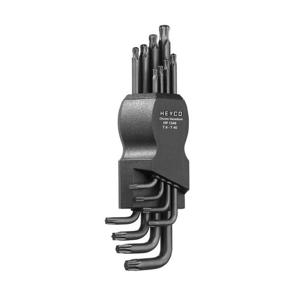 Комплект ключове с Г-образен Heyco HP 1349, 01349824030 - TX9-TX40, 8 броя
