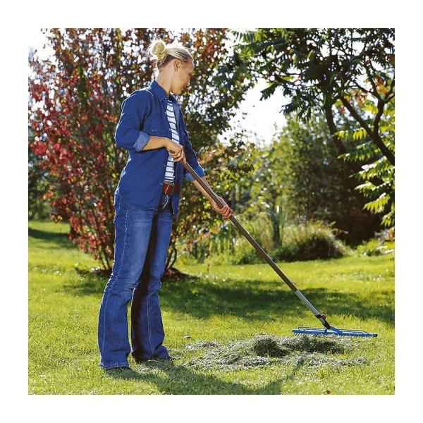 Гребло градинско право метално без дръжка Gardena Combisystem, 03381-20, 60 cm, 31 зъба