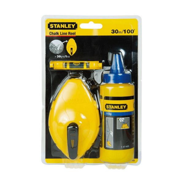 Комплект зидарска алуминиева чертилка с боя Stanley - 30 м 