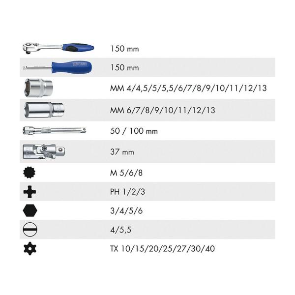 Комплект гедоре Heyco, 50825301583 - 1/4 inch, 4-13 mm, 44 бр. 