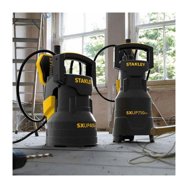 Потопяема помпа за чиста и леко замърсена вода Stanley SXUP400PCE – 400 W, 9 м³/ч, 8 м