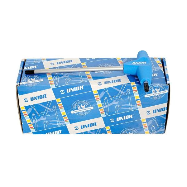 Комплект ключове с Тorx профил и Т-дръжка Unior 193 TCB, 608880 - T6-45 mm, 10 бр.