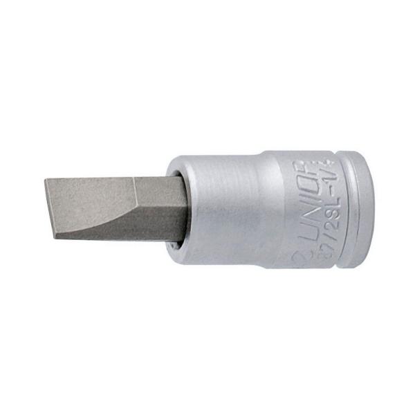 Вложка с плоска отвертка Unior 187/2 SL - 1/4 inch, 5.5х1 mm