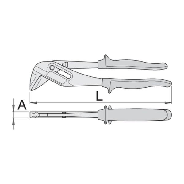 Клещи гарга Unior 449/1 Python - ф 42 mm, 240 mm