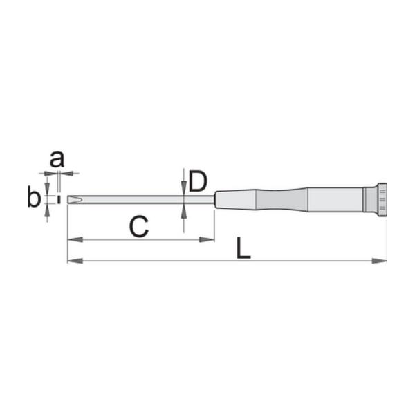 Плоска отвертка за електроника Unior 605 E - 3x100 mm