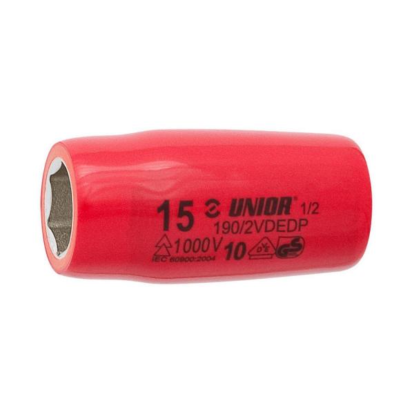 Вложка 6-стенна Unior 190/2 VDE - 1000 V, 1/2 inch, 24 mm