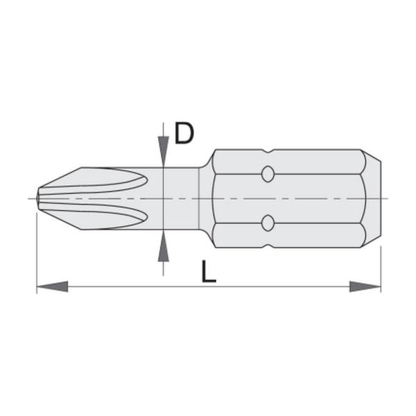 Накрайник Unior 6480 C 8 - PH 3, 3 бр.