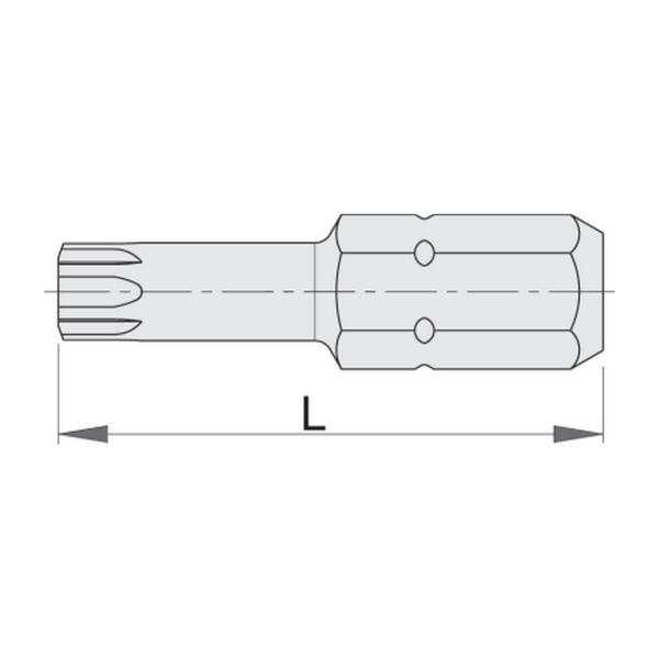 Накрайник Unior 6472 C 6.3 - T30, 3 бр.