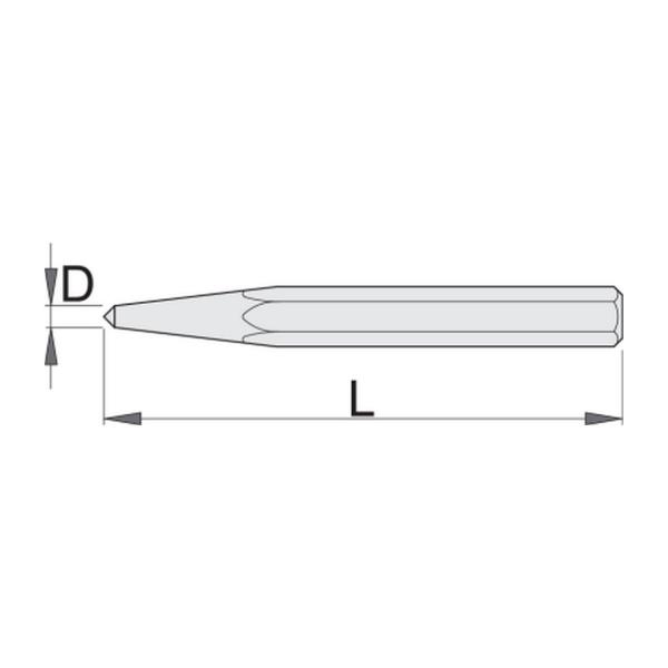 Център Unior 642/6 - ф 4 mm