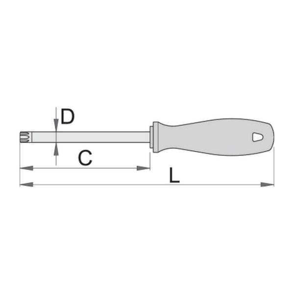 Отвертка с Torx профил Unior 621 CR - T30x115 mm